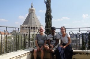 View of the tower of the Basilica of the Annunciation