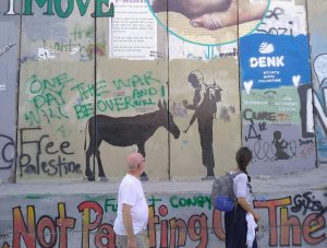 Israeli West Bank wall along the Green Line