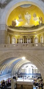 Interior of the church of Mount Tabor